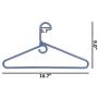 Neaties American Made Steel Blue Super Heavy Duty Plastic Hangers, Plastic Clothes Hangers Ideal for Everyday Use, Clothing Standard Hangers, 12pk