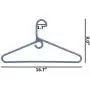 Neaties American Made Steel Blue Super Heavy Duty Plastic Hangers, Plastic Clothes Hangers Ideal for Everyday Use, Clothing Standard Hangers, 36pk