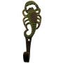 Purpledip Brass Wall Hook Sting Operation: Vintage Design Coat Clothes Hanger (11730) Purpledip Brass Wall Hook Sting Operation: Vintage Design Coat Clothes Hanger (11730)