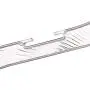 Homz 4 Count Swivel Neck Crystal Cut Shirt Hanger, Clear, 4 Piece