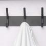 Dseap Over The Door Hook Hanger, Over The Door Towel Rack, for Coat Clothes Hat Towel Bathroom, Black
