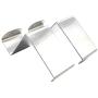Ouniman 4 Pack Over The Door Hook,Stainless Steel Heavy Duty S/Z Hook Kitchen Bathroom Cabinet Closet Storage Hanger for Coats Clothes Towels Hats Bag Soup Ladles Brushes Mug Cups (Silver(4pcs))