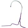 HANGERWORLD 20 Purple Coating 16inch Metal Wire 13 Gauge Pants Bar Coat Clothes Garment Hangers
