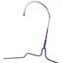 HANGERWORLD 20 Purple Coating 16inch Metal Wire 13 Gauge Pants Bar Coat Clothes Garment Hangers