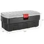 Rubbermaid ActionPacker? 48 Gal Lockable Storage Bin, Industrial, Rugged Large Storage Container with Lid