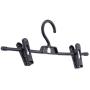 SONGLIN Black Multifunctional Plastic Pants Clip Multi-Layer Superimposed Pants Rack Colorful Clothes Non-Slip Hanger