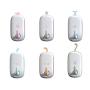 LIEJIE Rabbit Paste Strip Clothes Hangers Door Key Wall Hooks Decoration 6Pcs Cute Staple-Free Paste Hook (White)