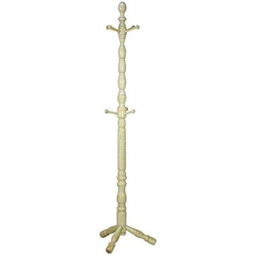 HGXC Solid Wood Floor Coat Rack, Modern Vertical Clothes Rack Bedroom Hanger high 171cm Clothes Hook (Color : A)