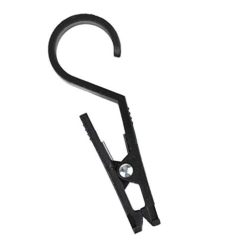 Zelta Dual-ended Laundry Hooks Clothes Pins Hanging Clips Plastic Hanger, Pack of 10 (Black) Zelta Dual-ended Laundry Hooks Clothes Pins Hanging Clips Plastic Hanger, Pack of 10 (Black)