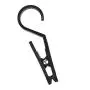 Zelta Dual-ended Laundry Hooks Clothes Pins Hanging Clips Plastic Hanger, Pack of 10 (Black)