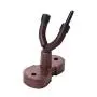 Kalaok Wall Mount Violin Fiddle Viola Hanger Hook Keeper with Bow Holder Rubber Cushion Wood Base