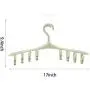 Yuqianjin 5-Pack Hangers, 16.9 Inch, with Adjustable Clips, Non-Slip, Space Saving Clothes Hangers, for Pants, Panties, Underwear, Clothes (Color : Green) Yuqianjin 5-Pack Hangers, 16.9 Inch, with Adjustable Clips, Non-Slip, Space Saving Clothes Hangers, for Pants, Panties, Underwear, Clothes (Color : Green)
