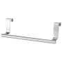 Bathroom Towel Holders Stainless Steel Hanging Bar Rail Drawer Tower Holders Storage Holder Over Door Hanger Cabinet Kitchen Bathroom(Short)