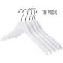 Nature Smile High Grade Lotus Wooden Shirt Dress Hangers, 10 Pack - Solid White Wood Bridal Wedding Dress Hangers, Coat Jacket Clothes Hangers, With Extra Smooth Finish, 360 Degree Swivel Hook(White) Nature Smile High Grade Lotus Wooden Shirt Dress Hangers, 10 Pack - Solid White Wood Bridal Wedding Dress Hangers, Coat Jacket Clothes Hangers, With Extra Smooth Finish, 360 Degree Swivel Hook(White)
