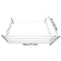 EBTOOLS Clothes Hanger, Multifunction Retractable Wall-Mounted Space Saving Drying Laundry Rack Clothes Hanger Indoor