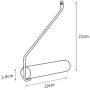 Wall Mounted Clothes Hanger Rack, Modern Home Wood and Brass Clothes Hook, Clothing Holder Closet Storage Organizer, Heavy Duty Drying Rack (Wooden, OneSize)