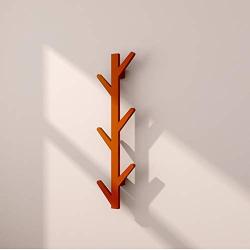LING AI DA MAI Wall Solid Wood Shelf Wall Wallpaper Simple Hanger Wall Hanger Bedroom Living Room Hanger Multifunctional Hanger