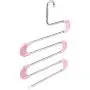 5PC Random Color 5 Layer Stainless Steel S Shape Clothes Pants Hanger Closet Towel Storage Rack Shelf Hangers Multilayer Cloth Hanger Decoration