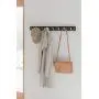 Umbra Flip 5-Hook Wall Mounted Floating Coat Rack ? Modern, Sleek, Space-Saving Coat Hanger with 5 Retractable Hooks to Hang Coats, Scarfs, Purses and More, Espresso/Nickel