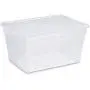 Sterilite 56 Quart Clear Storage Boxes See-through with White Lid (Pack Of 8) Sterilite 56 Quart Clear Storage Boxes See-through with White Lid (Pack Of 8)