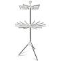 Folding Transportable Laundry Stand Drying Rack 2 Tier Tripod Clothes Hanger D