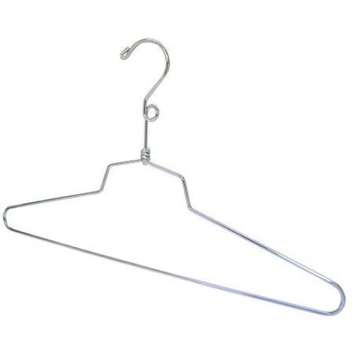 10 Pc 16" Dress Hanger Clothes Display Store Fixture Chrome Finish with Loop