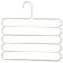 5 Layers Pants Clothes Hangers Non-Slip Multifunctional Clothes Hangers Multilayer Tie Scarfs Magic Hanger Home Organizer 5pcs Random Color