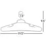 Neaties USA Made Heavy Duty Extra Large White Plastic Hangers, Set of 18 Neaties USA Made Heavy Duty Extra Large White Plastic Hangers, Set of 18