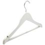 Harbour Housewares Childrens Kids Wooden Clothes Coat Hanger Hangers - White - Set of 10 Harbour Housewares Childrens Kids Wooden Clothes Coat Hanger Hangers - White - Set of 10