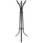 Type A Black Metal Coat Rack | Clothing Hanger with 9 Hooks, Easy Assembly | Perfect for Your Hallway, Entryway or Foyer to Hang Your Clothes & Accessories | Black, 9-Hooks
