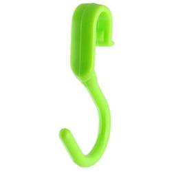 uxcell Plastic Home Bathroom Wall Mounted Towel Clothes Coat Hook Hanger 10 Pcs Green