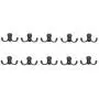 Chic Lovery 4289 Set of 10 Oil Rubbed Bronze Hook Simple Wall-Mounted Hook Kitchen Bathroom Closet Towel Hat Coat Cloths Accessories Robe Hanger Holder Hook Small with Mounting Screws