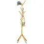 Yxsd Solid Wood Coat Rack Entryway Standing Hat Jacket Coat Clothes Hanger Holder Stand Hall Tree 8 Hooks (Color : A)