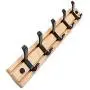JMTLLYMJ Coat Hooks, Household Wall Coat Racks, Hangers Behind The Door, Clothes Hooks, Row Hooks, Strong Load-Bearing Coat Hooks (Size : 5 Hooks)