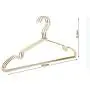 10PC Random Color Fancy Golden Pink Aluminum Alloy Hanger for Clothes,Strong Metal Shirts Dress Sun-top Hanger