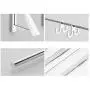 Uheng Retractable Clothes Rack - Wall Mounted Folding Clothes Hanger & Drying Rack for Laundry Room Closet Storage Organization, Aluminum, for Bathroom Bedroom Balcony