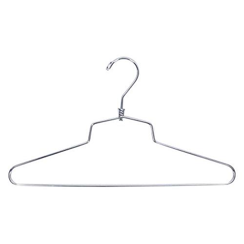 NAHANCO SLD-18HU 18” Heavy Duty Commercial Steel Metal Shirt Hanger, Chrome (Pack of 25)