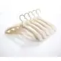HNIWDJ 5 Packs Clothes Hangers Household Hangers Wide Shoulder Plastic Non-Slip Clothes Shelf Hooks Drying Rack Hangers (Color : Beige)
