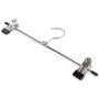High-tech type 1pc Metal Hanger with Pants Clip Metal Non Slip Clothes Pants clamp Hanger,2