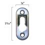 Osborne Wood Products - Metal Keyhole Hanger Bracket (20 Pack) with Screws - Can Be Used for Mirrors, Picture Frames, Corbels, and More! - Hardware Dimensions: 1-11/16" x 5/8"