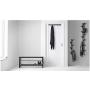 Ikea Tjusig Black 5 Hook Coat Hanger Clothes Rack Hats Towels Scarves Wall or Over Door Wooden by Tjusig