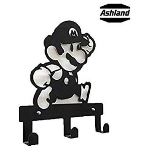 Ashland | Clothes Hanger Kids Creative Room Decoration Clothes Coat Rack 3 Hook (Super Mario)