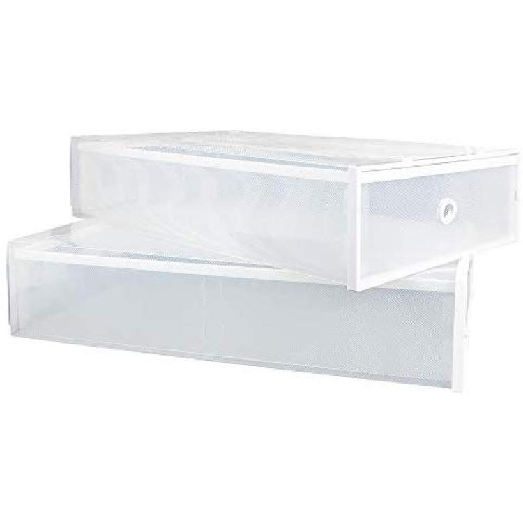 Greenco Clear Foldable Boot Storage Boxes-5 Pack