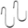 YourGift 30 Pack Heavy Duty S Hooks Silver S Shaped Hooks Hanging Hangers Hooks for Kitchen, Bathroom, Bedroom and Office: Pan, Pot, Coat, Bag, Plants(30 Pack/Silver/Small)