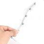 DealMux Stainless Steel Wall Mount Waved Waterfall Hanger Rack 5 Beads Garment Display Hooks 5 Pcs
