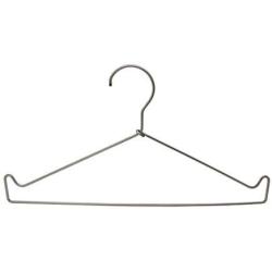 FixtureDisplays Set of 5 Stainless Steel Strong Metal Wire Hangers Clothes Hangers Everyday Hangers 15653