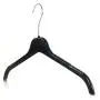 HANGERWORLD 20 Black 17inch Plastic Notched Coat Clothes Garment Top Hangers Metal Swivel Hook HANGERWORLD 20 Black 17inch Plastic Notched Coat Clothes Garment Top Hangers Metal Swivel Hook