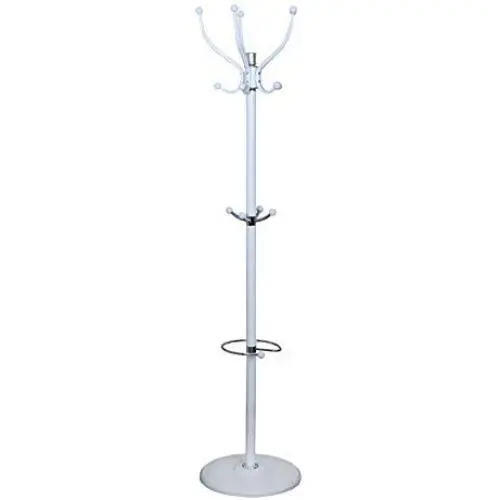AIDELAI Coat Rack Coat Rack Floor-Standing Coat Rack Hangers Hook Up Clothes Hat Bags Storage Bedroom Office Vertical Metal White