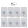 Frame Hooks, Picture Hook, Picture Hook Professional Picture Pendant Set, Wall-Mounted Photo Hanger, Suitable for Home, Office Pictures, Clock, Mirror, etc, Picture Hanger (Transparent) 8 Packs