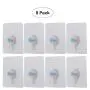 Frame Hooks, Picture Hook, Picture Hook Professional Picture Pendant Set, Wall-Mounted Photo Hanger, Suitable for Home, Office Pictures, Clock, Mirror, etc, Picture Hanger (Transparent) 8 Packs